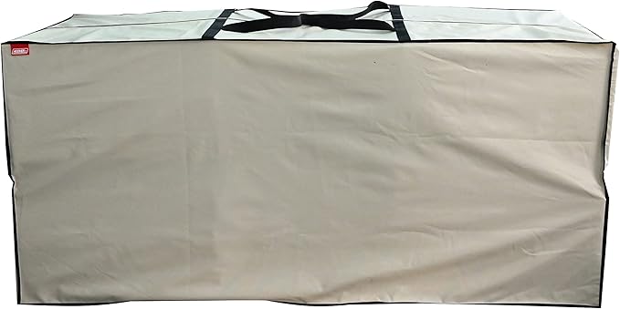 Outdoor Rectangular Cushion/Cover Storage Bag, Protective Zippered Storage Bags with Handles, 60"X20"X28" Beige