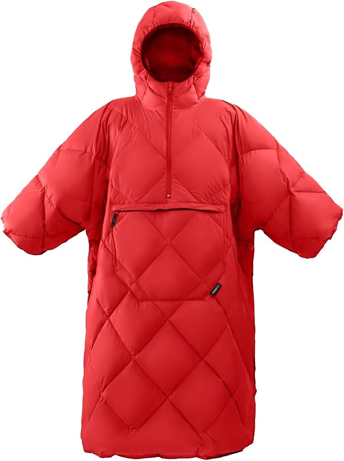 ATEPA Wearable Sleeping Bag, Recycled Warm Camping Wearable Blanket Poncho for Outdoor Sports, Camping Gifts for Women Men