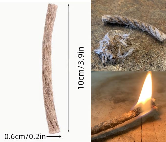 Fire Starter Kit with Magnesium Shavings and Waterproof Matches – Multiple Options with Ferro Rod and Fire Rope for Camping, Emergency, Bushcraft, Survival