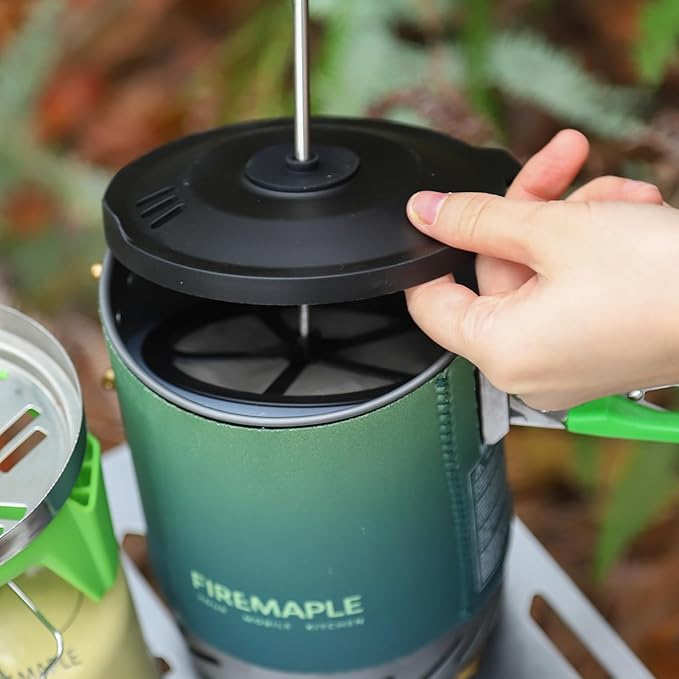 Fire-Maple Fixed Star X2 Backpacking and Camping Stove System Outdoor Propane Camp Cooking Gear Portable Pot Jet Burner Set Ideal for Hiking, Trekking, Fishing, Hunting Trips and Emergency Use