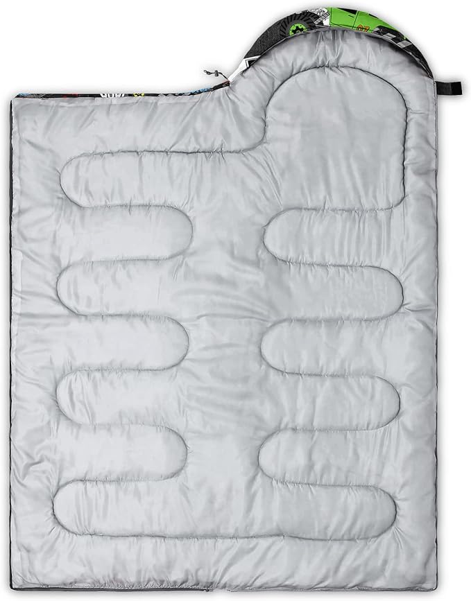 QOOMO Camping Sleeping Bags,3 Season Warm & Cool Weather,Lightweight,Waterproof Sleeping Bags for Adults & Kids,Traveling,and Outdoors,Camping Gear Equipment