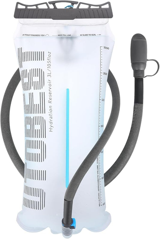 UTOBEST Hydration Bladder,TPU Water Bladder,Water Bladder for Hiking Backpack,BPA Free,Wide Opening,Leak-Proof,Water Reservoir for Hiking Cycling Camping Running