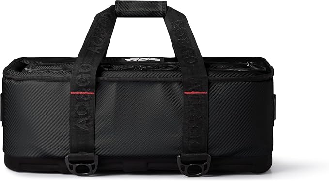 AO Coolers Stow N' Go Cooler, Low-Profile, Leakproof with High-Density Insulation, Holds Ice for 24 Hours, HD Carbon Black, 38 Pack