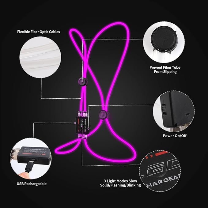 LED Reflective Vest Rechargeable Running Light for Runners High Visibility Safety Vest for Running,Cycling or Walking