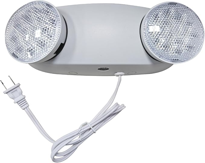 TANLUX LED Emergency Lights with Battery Backup, Commercial Emergency Light Fixtures for Business Home Power Failure Emergency Exit Sign Lighting with 1.0 Meter Plug in Cord AC120V Input