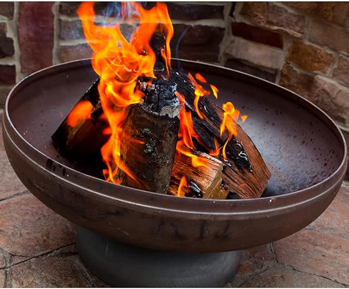 Patriot Fire Pit – Ohio Flame Wood Burning Outdoor Fire Pit - 24" Diameter (Made in USA)