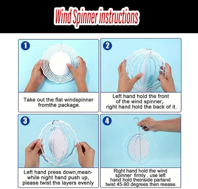 3D Wind Spinner for Garden - 10inch Stainless Steel with Double-Sided UV Printing | High-Resolution Images | Weather-Resistant Outdoor Spinning Decor for Patio, Yard & Gifts (Eye)