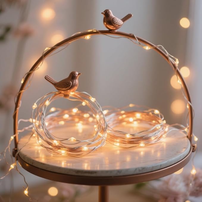 USB Fairy Lights 2 Pack,100 LED Plug in String Lights with 8 Modes for Indoor and Outdoor,Bedroom Decor,Wedding Party Christmas Valentine's Day Wreath DIY Decoration,Warm White