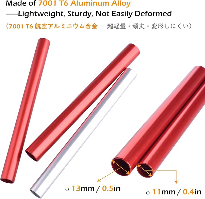 TRIWONDER Tent Pole Repair Splint Repair Kit Spare Repair Tube for Diameter 8.5-10.5mm