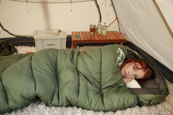 Sleeping Bags Lightweight Waterproof- Cold Weather Sleeping Bag Camping Hiking Outdoor Travel Adults Girls Boys Mens