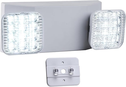 LED Emergency Lights for Business Home Power Failure,4Hours 300lm Automatic Battery Backup,Rechargeable Emergency Exit Lighting Fixtures,Hardwired, UL 924 AC85-277V