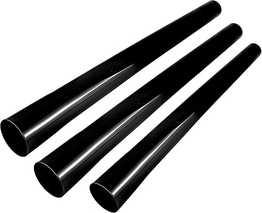 Vacuum Extension Tubes, 1.25 Inch Diameter, 2P 17.71"and 1P 14.76" Length - Black | Compatible with 1-1/4 Inch Hose Wet/Dry Vacuum Cleaners | Versatile Tool (Black, 2P 17.71 "+1P 14.76 ")