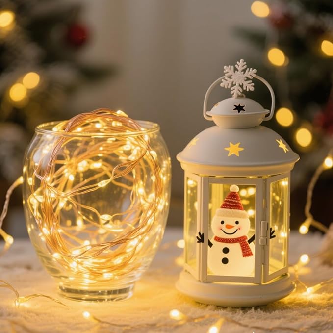 USB Fairy Lights 2 Pack,100 LED Plug in String Lights with 8 Modes for Indoor and Outdoor,Bedroom Decor,Wedding Party Christmas Valentine's Day Wreath DIY Decoration,Warm White