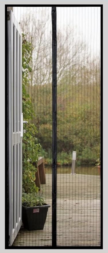 DOOREASY Magnetic Screen Door, Optional Sizes Door Mesh Screen, Quick Magnetic Closure,Loop Fully Sewn Easy Install Door Screens with Magnets(Fits Doors Up to 46"x95")