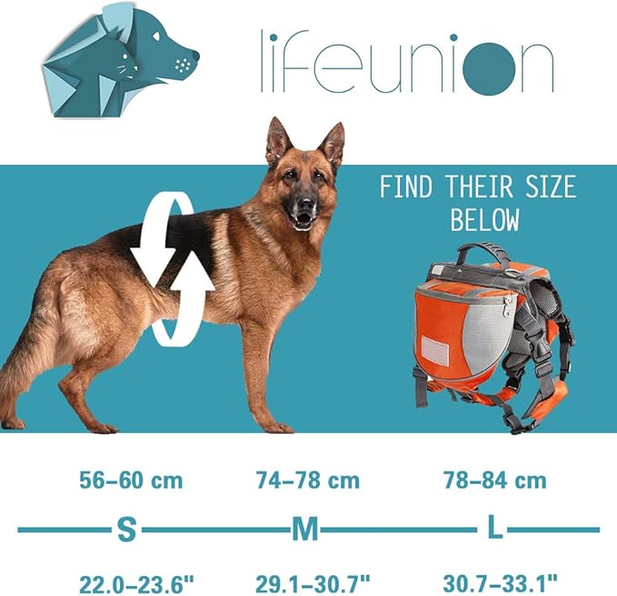 Adjustable Service Dog Supply Backpack Saddle Bag for Camping Hiking Training