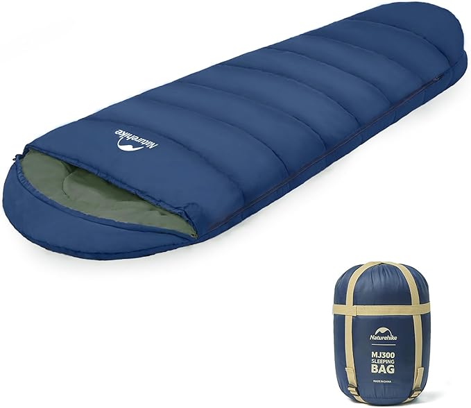 Naturehike Sleeping Bags for Adults, 23/39℉ Mummy Backpacking Sleeping Bag, 0 Degree Lightweight Sleeping Bag Warm for Camping, Hiking