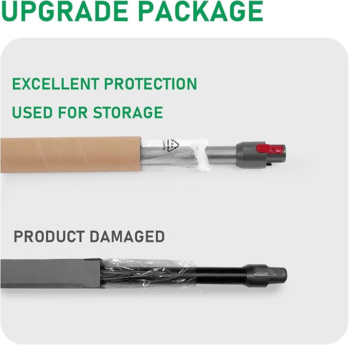 Replacement Wand Tube Quick Release Compatible for Dyson V15 V11 V10 V8 V7 Vacuum Accessories Parts, 28.7in Extension Cleaner Attachment for Home Office Grey
