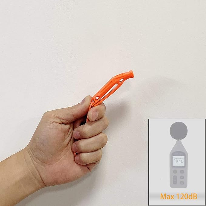 Emergency Safety Whistle with Lanyard, Loud Pea-Less Whistles for Boating Kayaking Life Vest Survival Rescue Signaling.