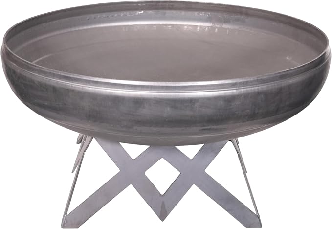 Liberty Fire Pit – Ohio Flame Wood Burning Outdoor Fire Pit - 36" Diameter with Angled Base (Made in USA)