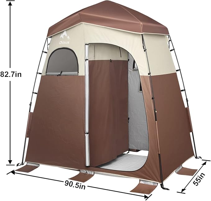 Oileus Pop Up Privacy Tent - Portable Shower Tent, Beach Changing Room, Camp Toilet, Instant Privacy Shelter - Camping, Beach, Hiking, Fishing