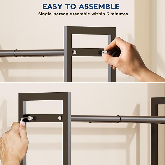 Mavivegue Expandable Shoe Rack, 4-Tier Shoe Organizer for Closet, Adjustable Shoe Rack for Front Door Entrance, Entryway