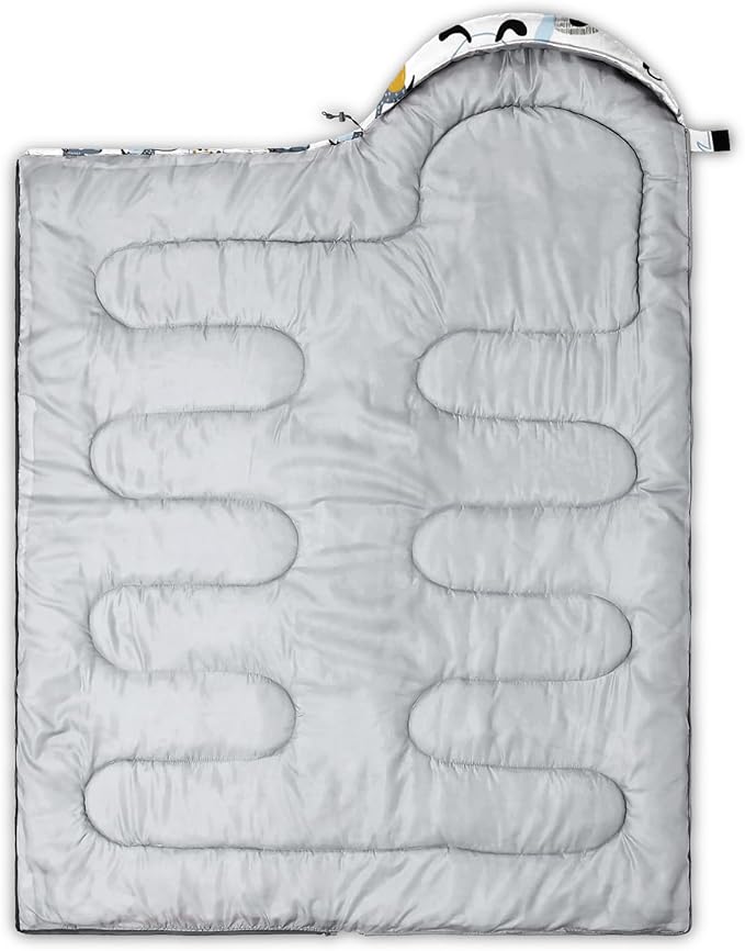 Galaxy Wolf Camping Sleeping Bags Warm & Cool Weather Waterproof Backpacking Blue Purple Starry Sky Sleeping Bag All Seasons Camping, for Adult Kids Boy Girls Camping Gear Equipment, Traveling