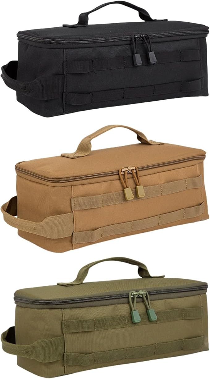 Picnic Backpack, Portable Camping Cookware Bag Outdoor Carrying Picnics Tableware Organizers Large Capacity Utensils Storage Bag Enduring