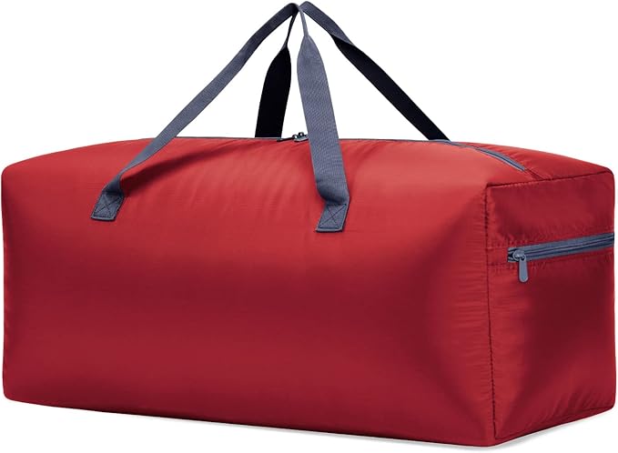 Foldable Duffel Bag 30" / 75L Lightweight with Water Rresistant for Travel-Red