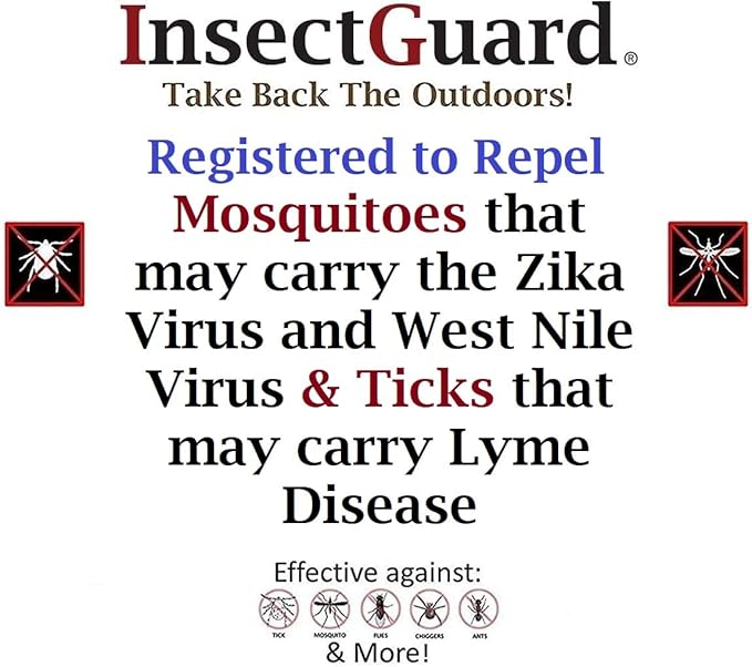 Permethrin Treated Repels Tick Mosquitoes Flies Chiggers & More Insect Repellent Complete 3 Packages
