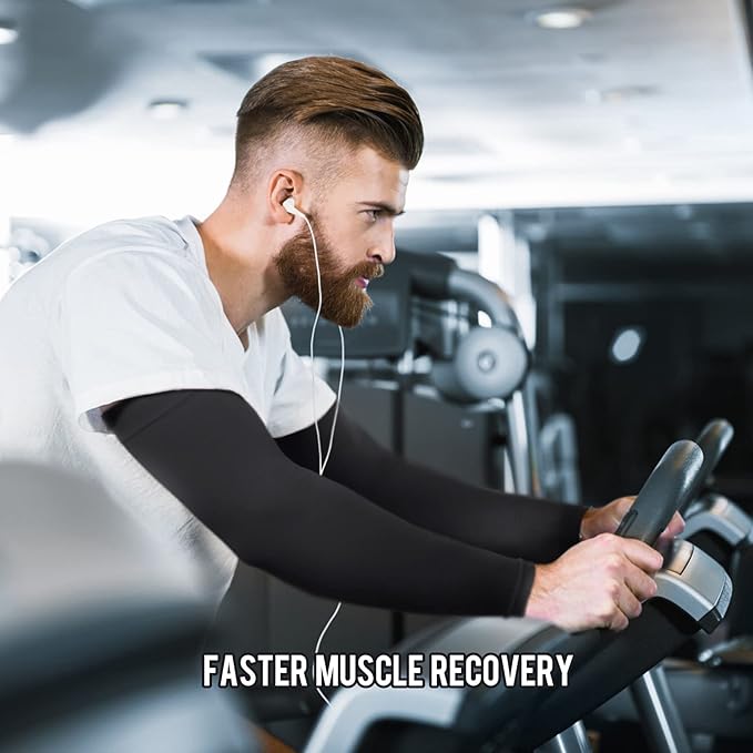 GOUNOD Sun Protection Cooling Arm Sleeves with Thumb Holes - Gardening Outdoors Sports Workouts Sunscreen Arm Sleeves