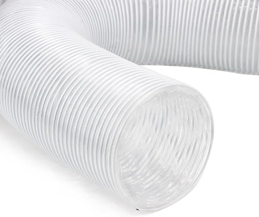 JUYO VONSAN 8 inch Dust Collection Hose 10ft Heavy Duty Flexible PVC Dust Collector Hose With Clamps (PVC, 8IN-10FT)