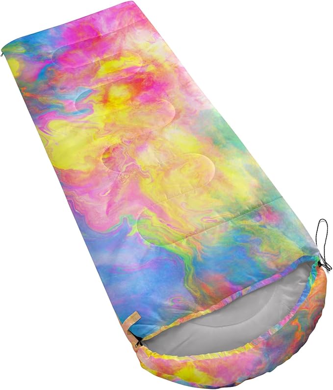 QOOMO Camping Sleeping Bags,3 Season Warm & Cool Weather,Lightweight,Waterproof Sleeping Bags for Adults & Kids,Traveling,and Outdoors,Camping Gear Equipment