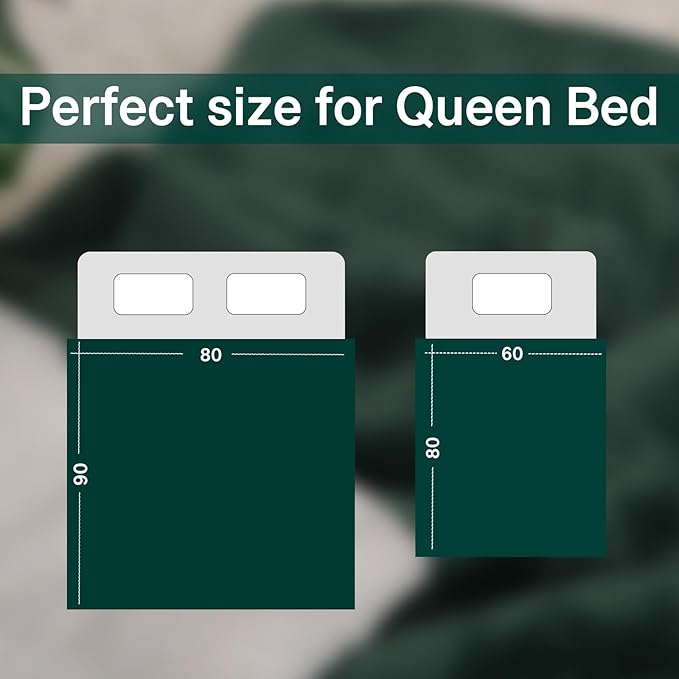 Waterproof King Size Blankets for Bed Spill-Proof, Water Proof & Mess-Free Cozy Flannel Splash Blanket Reversible Mattress or Furniture Protector for Queen, King Beds(Emerald Green)