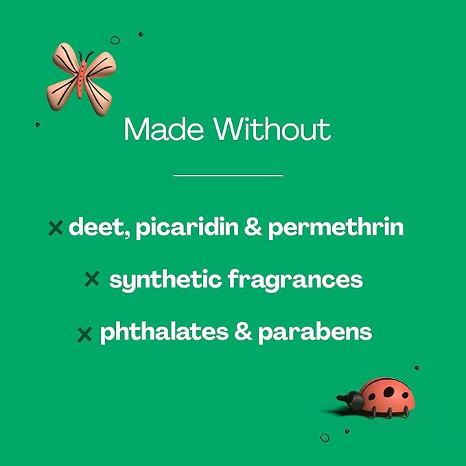 Hello Bello Mosquito Repellent Spray, with Natural Lemongrass, Cedarwood, Citronella, and Peppermint Oils, 5oz Can