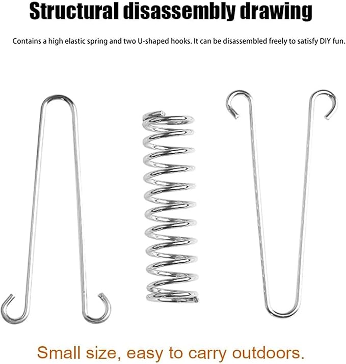 Shade Sail Spring Tension 12 Kit 4.7 inch for Triangle Rectangle Sun Shade Sail Installation, 304 Grade Stainless for Tent Springs,Porch Swing Springs,Dog Chain Tension Springs,Rope Spring