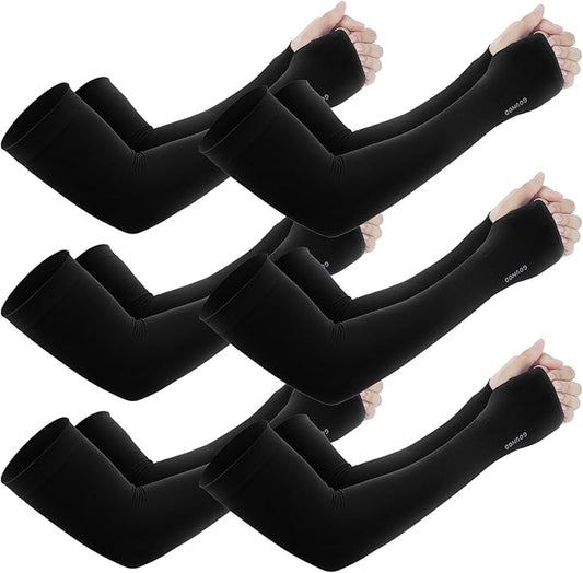 GOUNOD Gardening Sleeves to Cover Arms for Women with Thumb Holes-Sun Protection SPF Cooling Driving UV Blocking