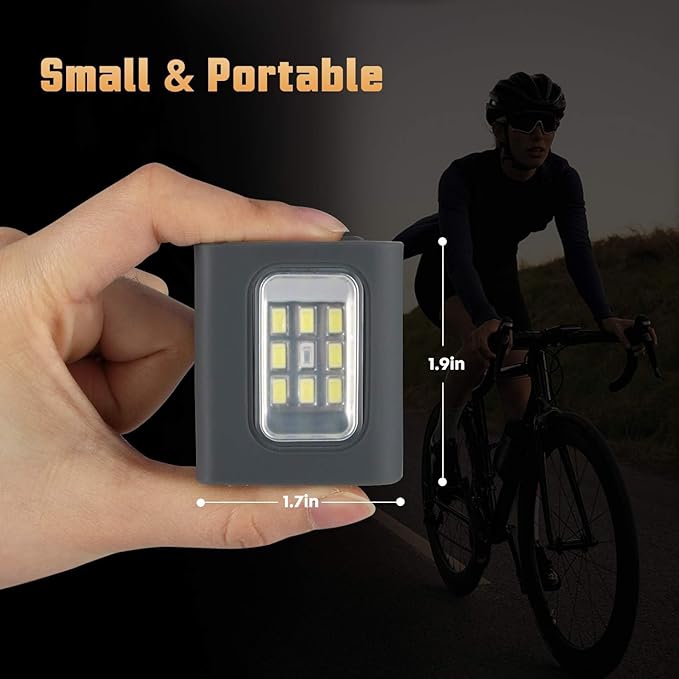 Running Light, 4Pack Reflective Running Gear for Runners, USB Rechargeable LED Light, Clip on Running Lights with Runners and Joggers for Camping, Hiking, Running, Outdoor Adventure