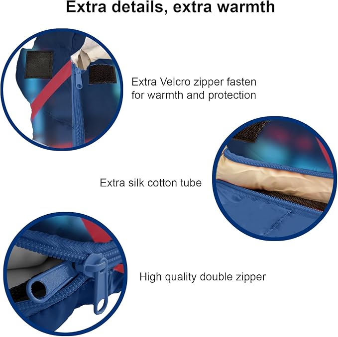 Mummy Style 32 – 59F Kids Sleeping Bag with Pillow Sleeve, Full Scale Digital Printing Unicorn, Mermaid, Kitty or Puppy, Lightweight, Ideal for Camping, Sleepover, Boys, Girls, Youth and Toddlers