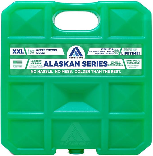 Arctic Ice Alaskan Series Long Lasting Reusable Ice Pack - Freezes at 32° Fahrenheit - Keeps Food & Drinks Cool Without The Risk of Freezing