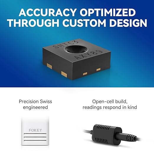 Weather Station Wireless Indoor Outdoor, Indoor Outdoor Thermometer Wireless, Home Atomic Clock Weather Stations, Digital Temperature Humidity Barometer Inside Outside Thermometers, Black
