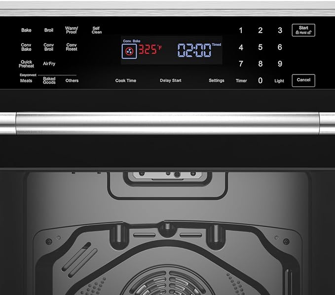 Empava 30" Electric Single Wall Built Oven 10 Cooking Functions with LED Digital Display Convection Fan Touch Control in Stainless Steel EMPV-30WO04, 30IN, Grey