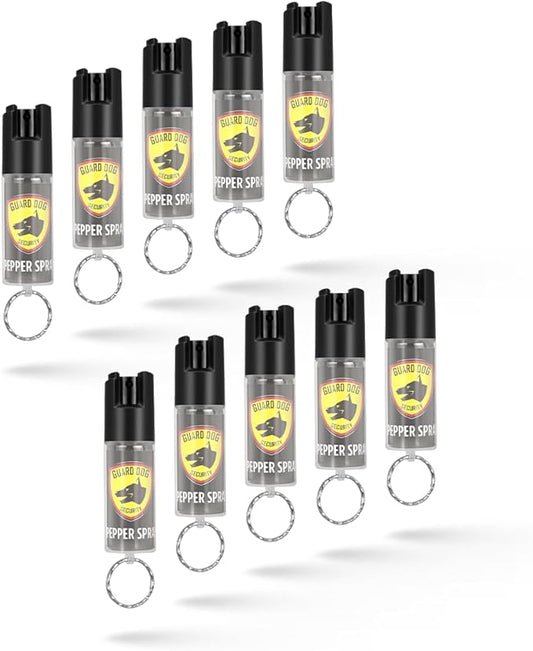 Guard Dog Security Pepper Spray Keychain Self Defense for Women and Men, Safety Twist Top to Prevent Accident,16 feet Range, Small, Mini Pepper Spray, Made in USA