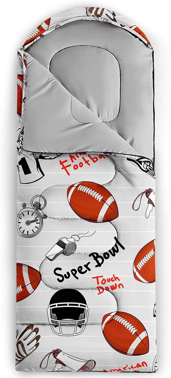 Print sleeping bag,sleeping bags,Outdoor Camping Sleeping Bag，Suitable For Children Boys And Girls Portable,Waterproof,Compact And Lightweight,Great For Outdoor Camping,Backpacking And Hiking