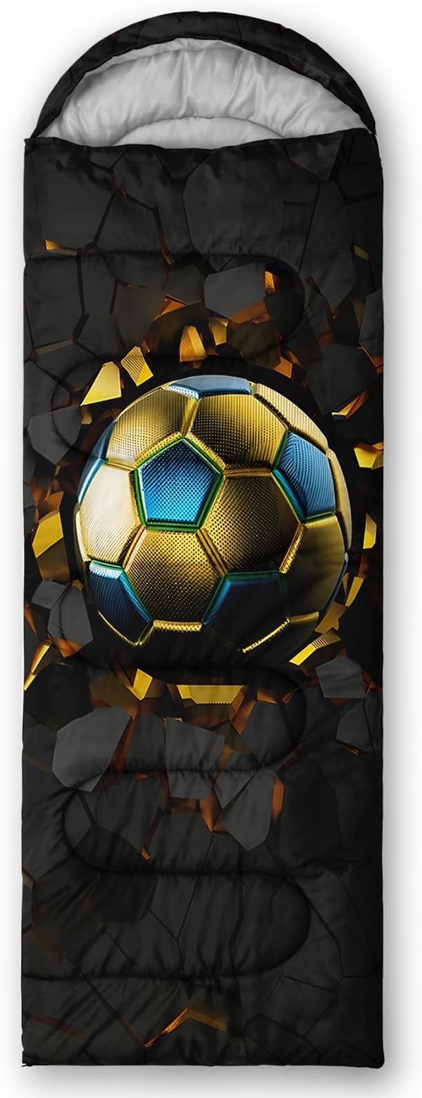 AILONEN Outer Space Astronaut Camping Sleeping Bags,Lightweight & Waterproof,3 Season Warm & Cool Weather,Cartoon Sleeping Bags for Kids,Boys Girls Travelling,Outdoors