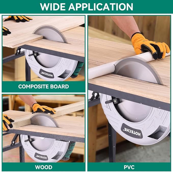 Hoteche 12-Inch Circular Saw 4-HP Compact Portable Table Saw with Saw Blade for Desktop Use