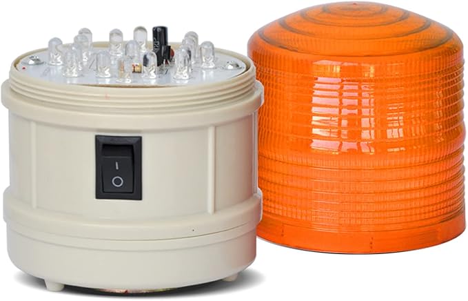 Led Strobe Lights Magnetic Battery Amber Flashing Beacon Light with No Sound Emergency Lights for Vehicles Trucks Car Forklift LTD-5088