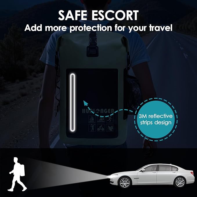 Dry Bag Backpack 20L/30L/40L- Roll Top Closure Bag - Heavy Duty Dry Bags Waterproof - Lightweight Durable Floating Dry Bag with IPX8 Waterproof Phone Case