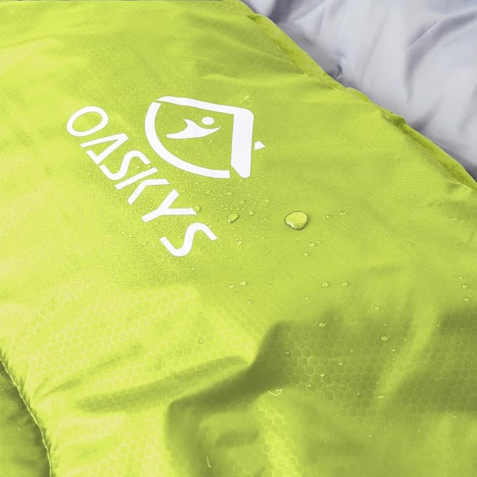 oaskys Camping Sleeping Bag - 3 Season Warm & Cool Weather - Summer Spring Fall Lightweight Waterproof for Adults Kids - Camping Gear Equipment, Traveling, and Outdoors