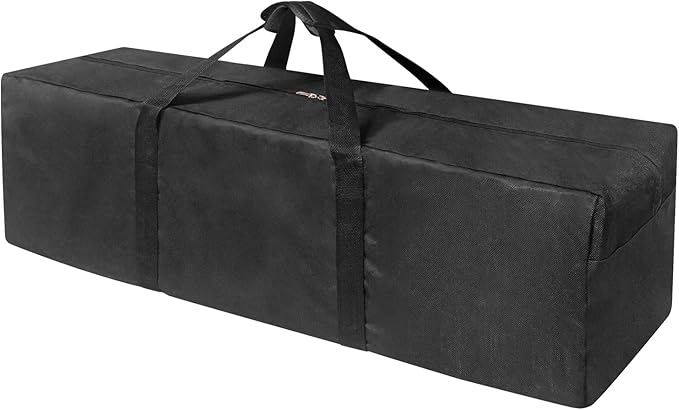 Extra Large Sports Duffle Bag-Zipper Duffel Travel Sports Equipment Bag,Travel Duffel Luggage Bag with Upgrade Zipper, Sturdy & Water Resistant (48" - Black)