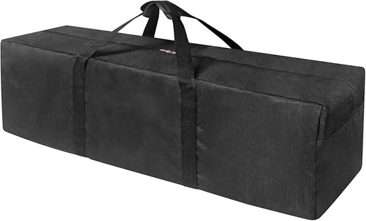 Extra Large Sports Duffle Bag-Zipper Duffel Travel Sports Equipment Bag,Travel Duffel Luggage Bag with Upgrade Zipper, Sturdy & Water Resistant (48" - Black)